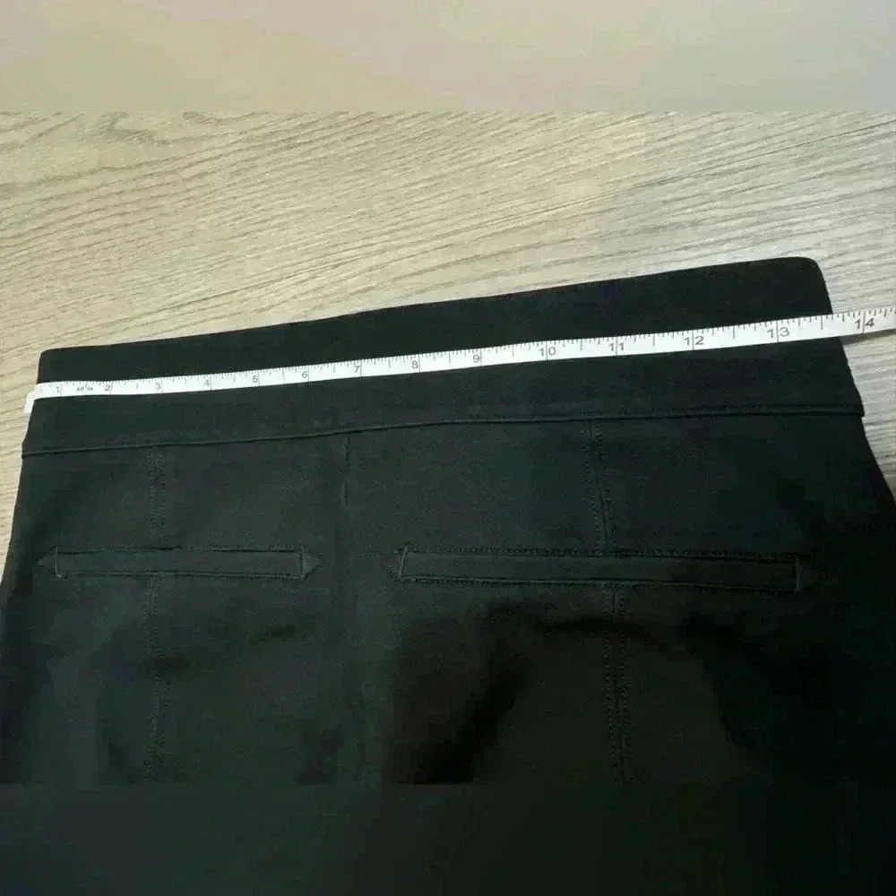 Spanx Women’s Black Rayon Elastic Straight Leg Pants Size L - Picture 6 of 8